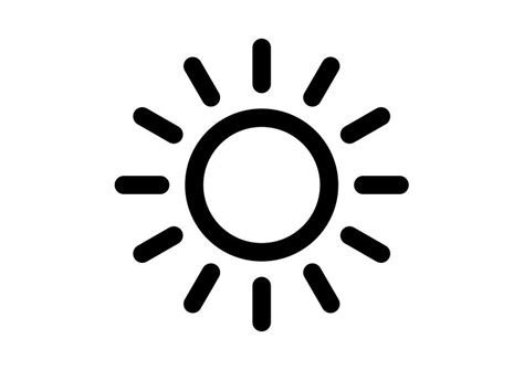 Black Simple Sun Icon | Instagram symbols, Icon, Sun silhouette