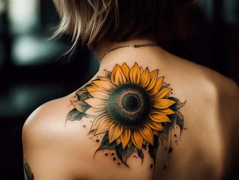 Sunflower Tattoo Meaning Revealed + Designs