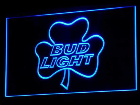 Bud Light Shamrock LED Neon Sign | SafeSpecial