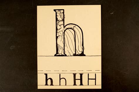 Vintage Letter "H" Flashcard / Phonics Card (c.1941) – ThirdShiftVintage.com