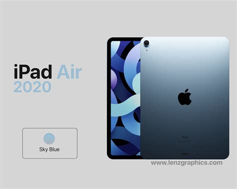 Sky Blue 2020 iPad Air 11 inch 3D model | CGTrader