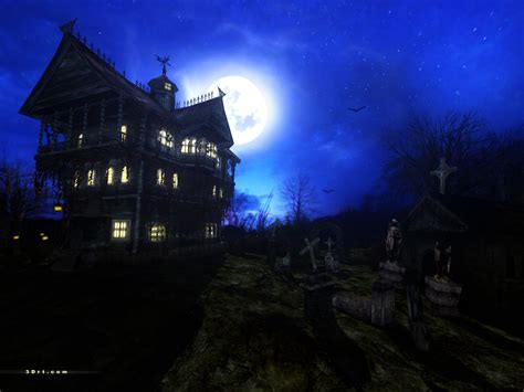 Animated Haunted House Wallpaper - WallpaperSafari