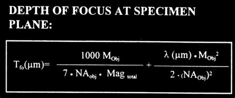 Formulas for microscopy - Austins Imaging Blog