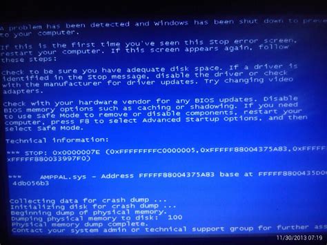 Cara Mengatasi Blue Screen Crash Dump Windows 7