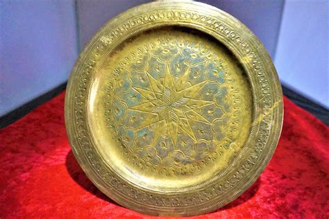 Vintage Brass Wall Decor Large Hanging Brass Plate for Her - Etsy ...