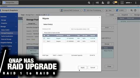 QNAP NAS - RAID Upgrade Guide | From RAID1 to RAID6 - YouTube