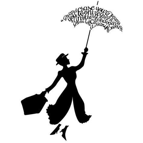 Mary Poppins Silhouette at GetDrawings | Free download