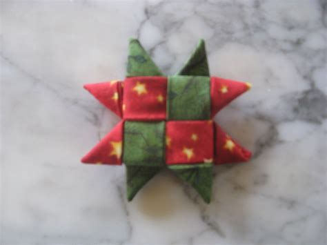 Folded Fabric Star Ornament