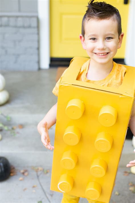 LEGO Costume for Halloween // DIY from Lovely Indeed