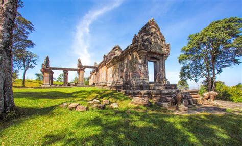 Preah Vihear Temple Top at Preah Vihear Mountain Located in Preah ...