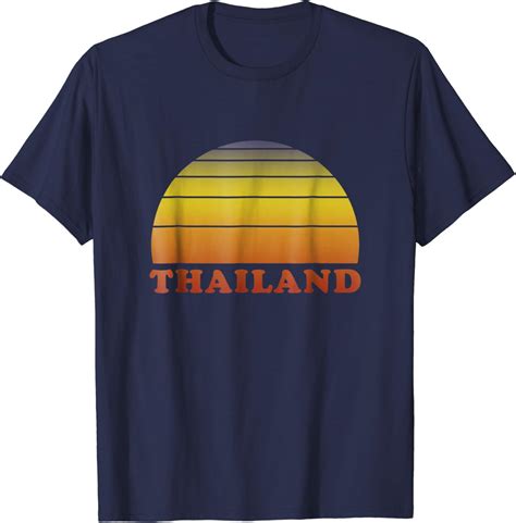 Amazon.com: Thailand Retro Vintage T-Shirt 70s Throwback Surf Tee: Clothing