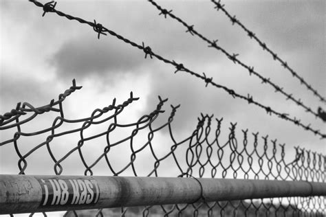 Free Images : fence, barbed wire, black and white, wheel, line ...