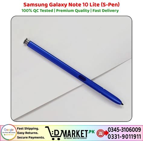 Samsung Galaxy Note 10 Lite S Pen Price In Pakistan