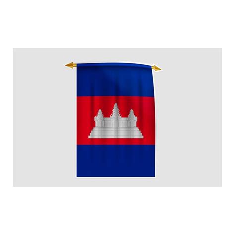 Cambodia Flag Style 12 Sticker - DecalsHouse