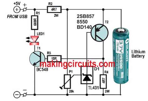 Lithium Battery Charger Circuit Diagram - Wiring Diagram