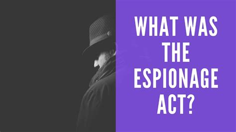 What Was the Espionage Act? - Spies, Lies, and State Secrets