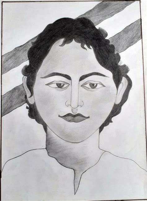 Martyr Khudiram Basu (Indian Bengali Revolutionary): My Pencil Sketch Drawing — Hive