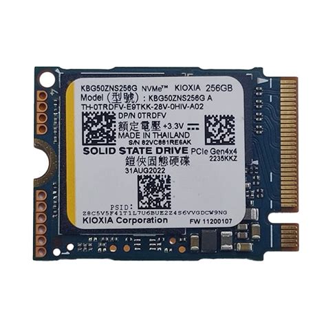 Kioxia M.2 PCIe NVMe SSD - 256GB / M.2 2230 / PCIe 4.0 / Open - SSD (Solid State Drive) – WIBI ...