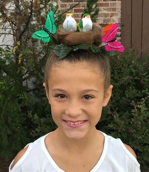 Bird's nest for crazy hair day | Wacky hair, Crazy hair, Crazy hair days