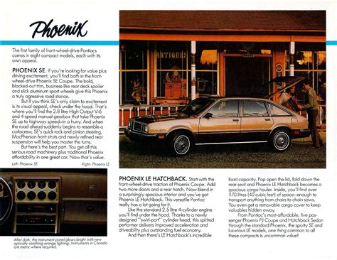 1984 Pontiac Phoenix Brochure