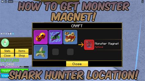 How To Get Monster Magnet! (Shark Hunter Location!) | Blox Fruits Update 20 Roblox Guide - YouTube