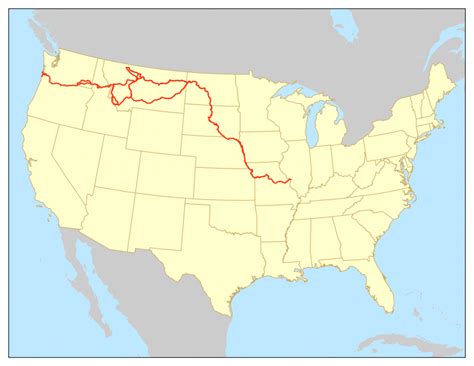 Lewis And Clark National Historic Trail - Wikipedia in Lewis And Clark Trail Map Printable ...