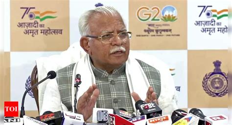 Haryana CM Manohar Lal Khattar to virtually attend foundation stone ...