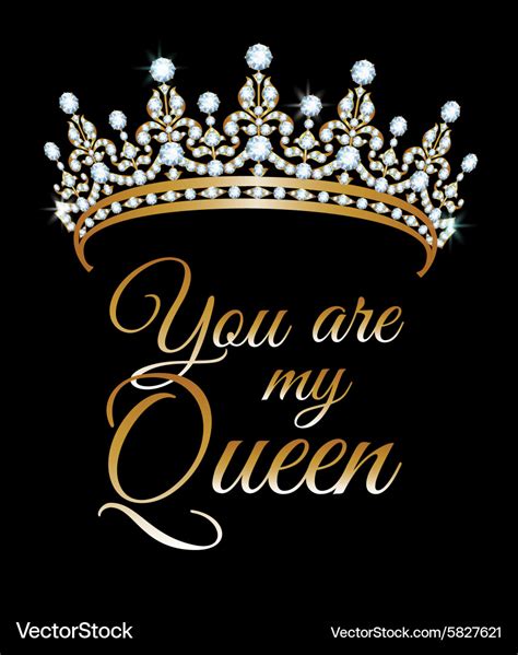 You are my queen Royalty Free Vector Image - VectorStock