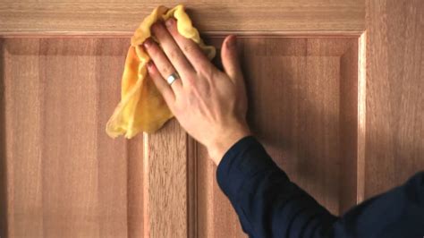 How to stain and varnish a timber door (interior or exterior) - YouTube