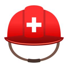 ⛑︎ (text style) rescue worker’s helmet Emoji high definition big ...