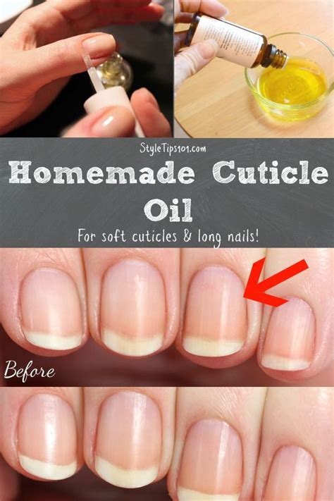 Homemade Cuticle Oil Recipe | Cuticle oil, Nail care diy, Natural nail care