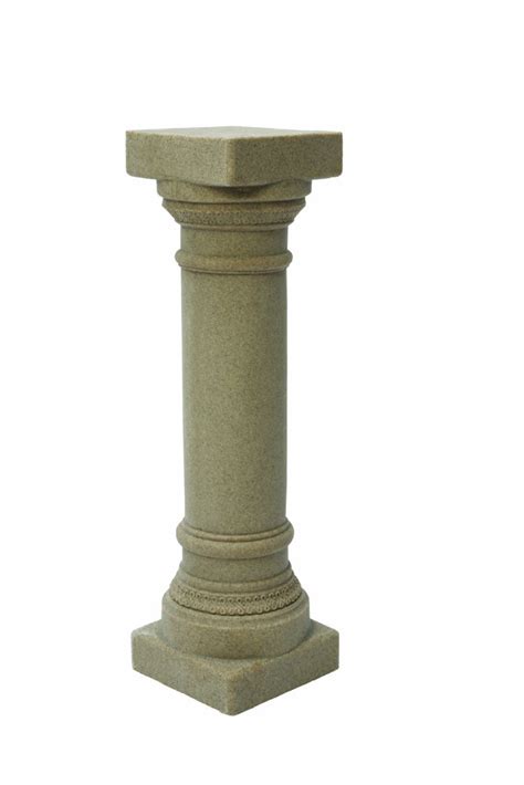 Greek Column PEDESTAL Statue Sculpture Natural Sandstone Resin ...