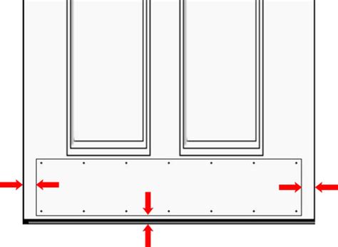 Properly Measuring for your Door Kick Plate – Deck the Door Decor