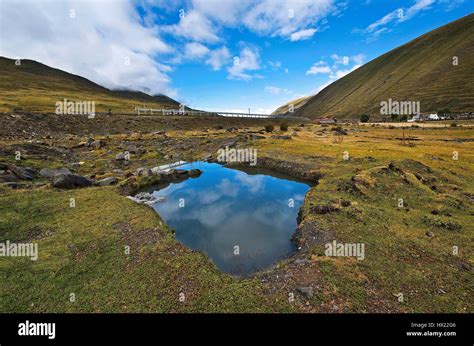 Beautiful Tibet Village Stock Photo - Alamy