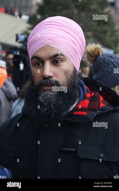 Jagmeet Singh, Leader of the New Democratic Party (NDP) in Toronto, Ontario, Canada. Singh ...