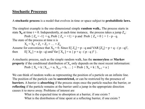 Stochastic Processes