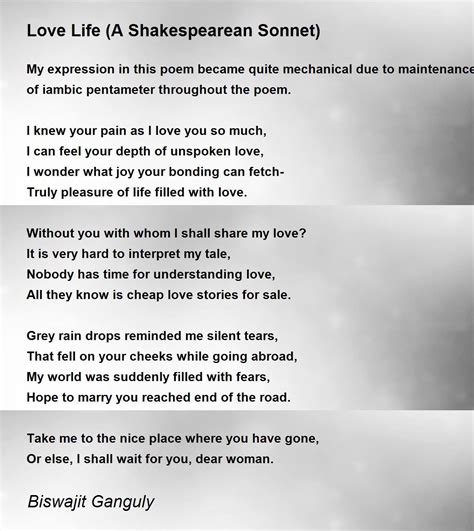 William Shakespeare Poems About Life