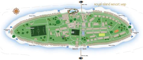 La mappa di Royal Island Resort - MondoMaldive