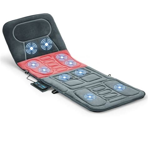 Foldable Massage Mat Full Body Massager w/ Heat & 10 Vibration Motors ...