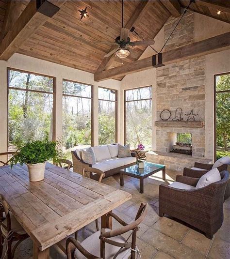 Lovely Sunroom Design Ideas 10 | Sunroom designs, Rustic sunroom, Sunroom decorating