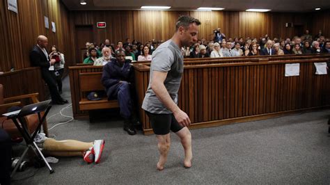 Oscar Pistorius Removes His Artificial Legs at Sentencing Hearing - The New York Times