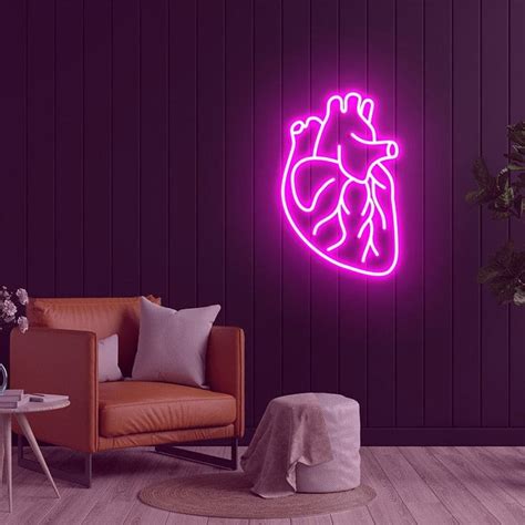 Human Heart Neon Sign