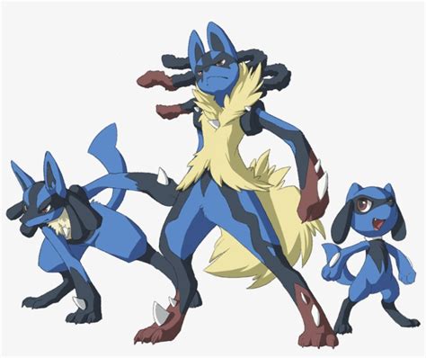 Lucario Mega Lucario Megalucario Riolu Pokemon Mewitti - Riolu Y ...