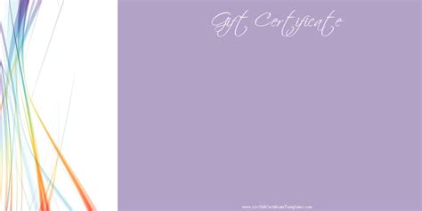 FREE printable gift certificate templates | Customize then Print