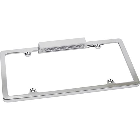 Lighted Chrome License Plate Frame