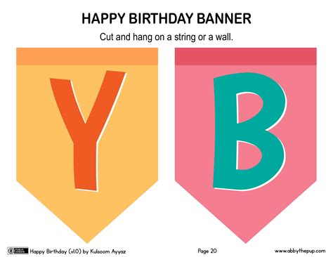 Happy Birthday Bunting Flag Banner | Free Printable Papercraft Templates