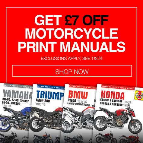 Motorcycle Manuals | Haynes Publishing