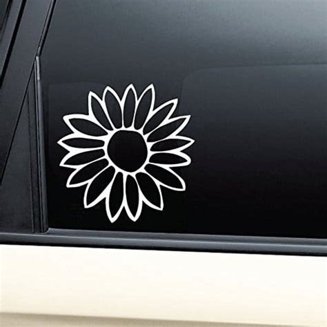 Sunflower Window Decal Sticker | Custom Made In the USA | Fast Shipping