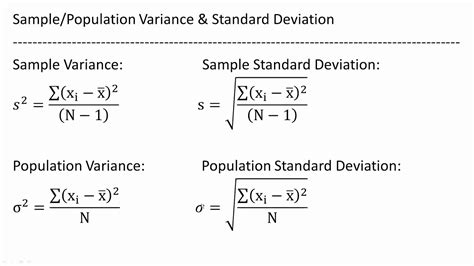 Population Standard Deviation Formula : How to Calculate Population Standard Deviation ...