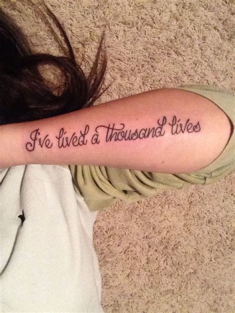 "I've lived a thousand lives." Books && tattoos | Books tattoos, Book tattoo, Tattoos